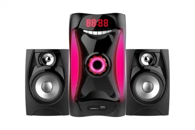 2.1 Multimedia-USB-MP3-Karaoke-Heimkino-Stereo-Bluetooth-Lautsprecher