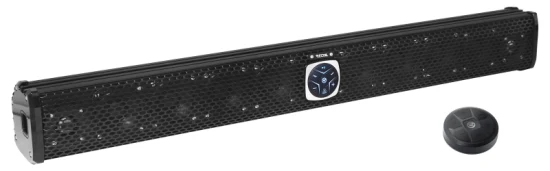 Edge Psb11-Lautsprecher, All-in-One-verstärkte Powersports-Soundbar mit Fernbedienung, 34 Zoll, Ipx6-zertifiziert, wetterfest, Bluetooth, verstärkt, acht 3-Zoll-Lautsprecher